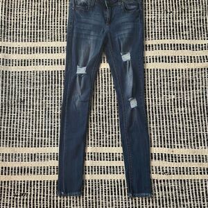 Almost famous Size 3 mode rise roll cuff skinny jeans